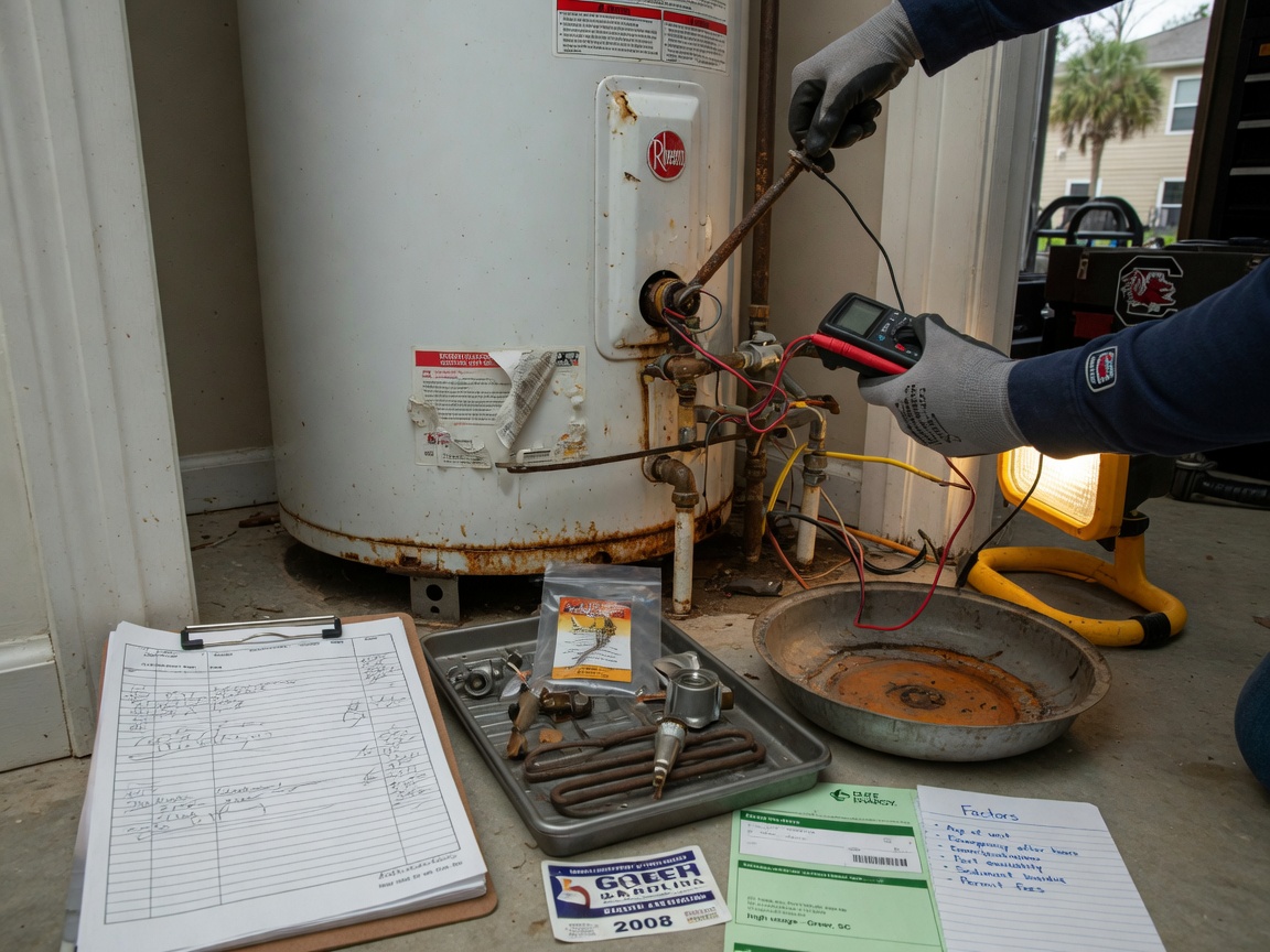 Factors That Influence Water Heater Repair Costs in Greer